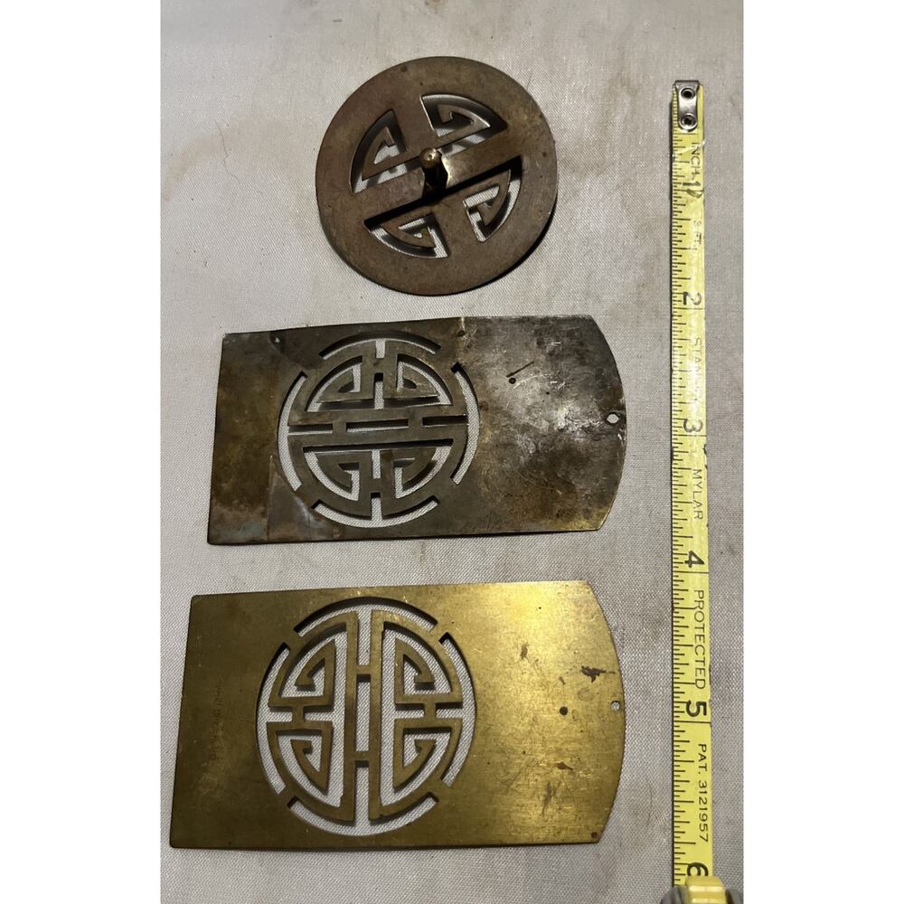 vintage brass chinese embellishments for restoration project